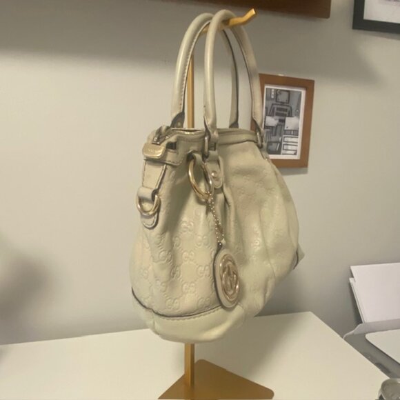 GUCCI GUCCISSIMA Leather GG Small  Sukey 2-Hobo Satchel COA with Crossbody Strap - Picture 4 of 15